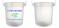 32 oz Plastic Rum Buckets with Custom Sticker