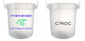 32 oz Plastic Rum Buckets with Custom Sticker