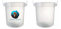 32 oz Plastic Rum Buckets with Custom Sticker