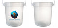 32 oz Plastic Rum Buckets with Custom Sticker