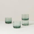 Tuscany Classics Stackable Green Short Glasses - Set Of 4