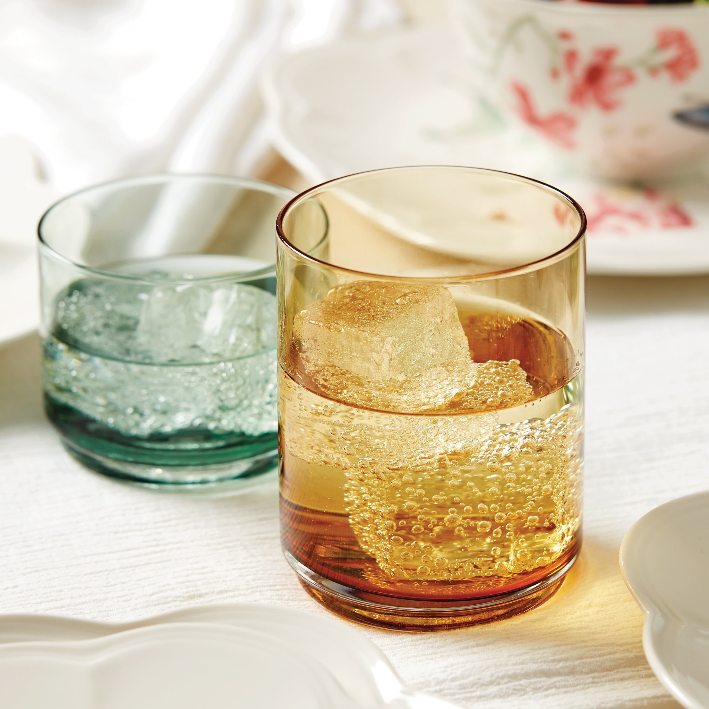 Tuscany Classics Stackable Green Short Glasses - Set Of 4
