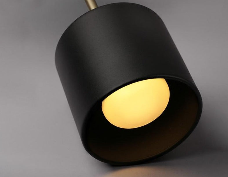 Calibre Black & Brass Suspended Metal Wall Lamp