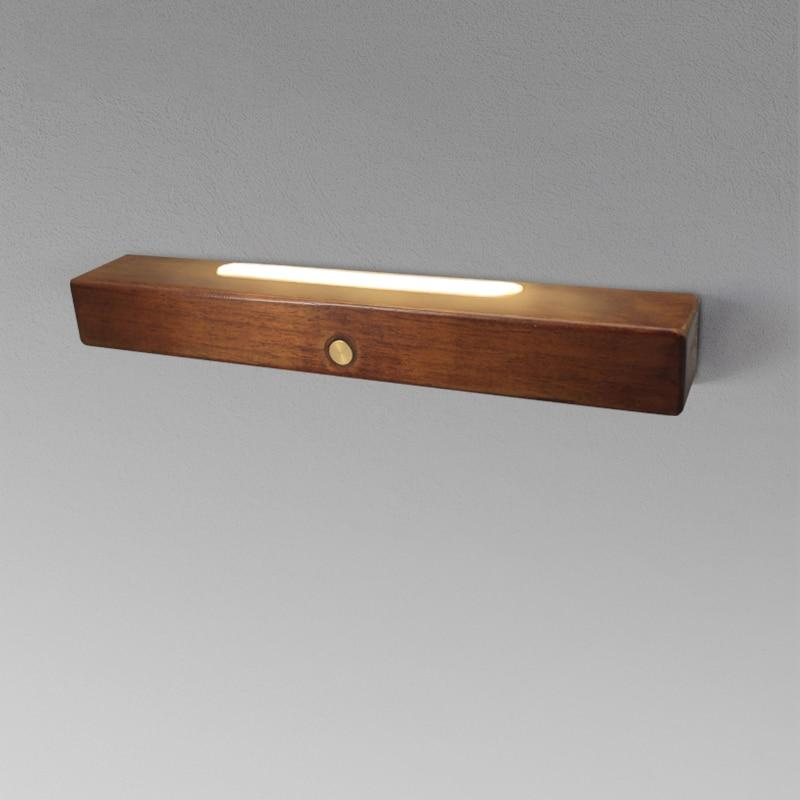 Damian Wooden Linear Wall Sconce