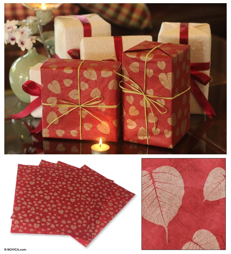 Saa wrapping paper (Set of 4) - Bo Leaves