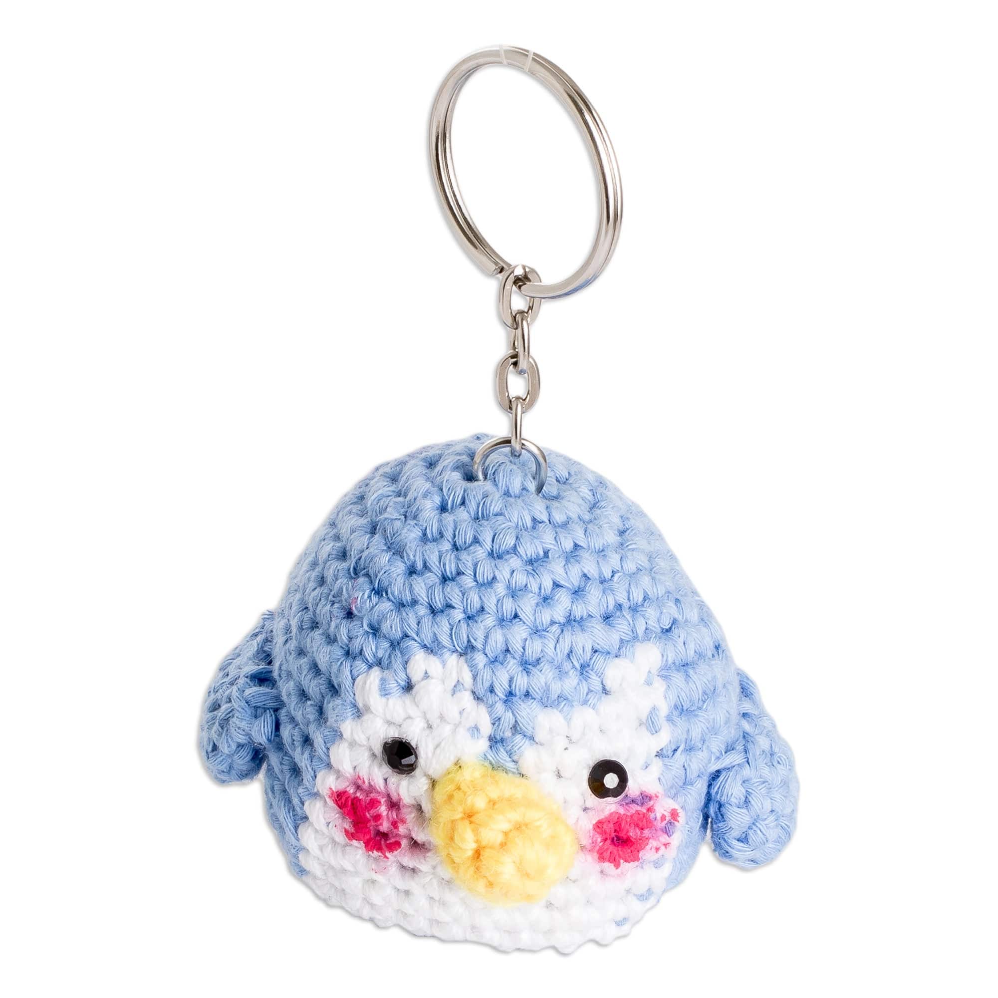 Handmade Penguin-Themed Crocheted Key Chain from El Salvador - Chilly Love