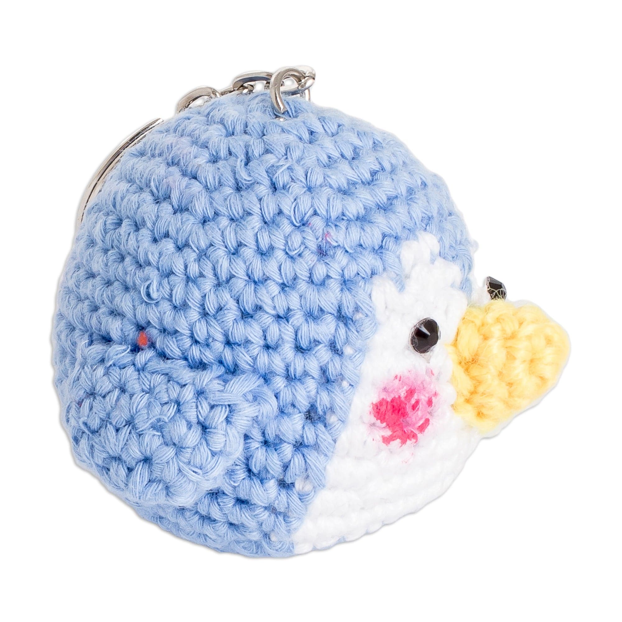Handmade Penguin-Themed Crocheted Key Chain from El Salvador - Chilly Love
