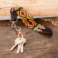 Handcrafted Geometric Colorful Glass Beaded Keychain - Key to Culture