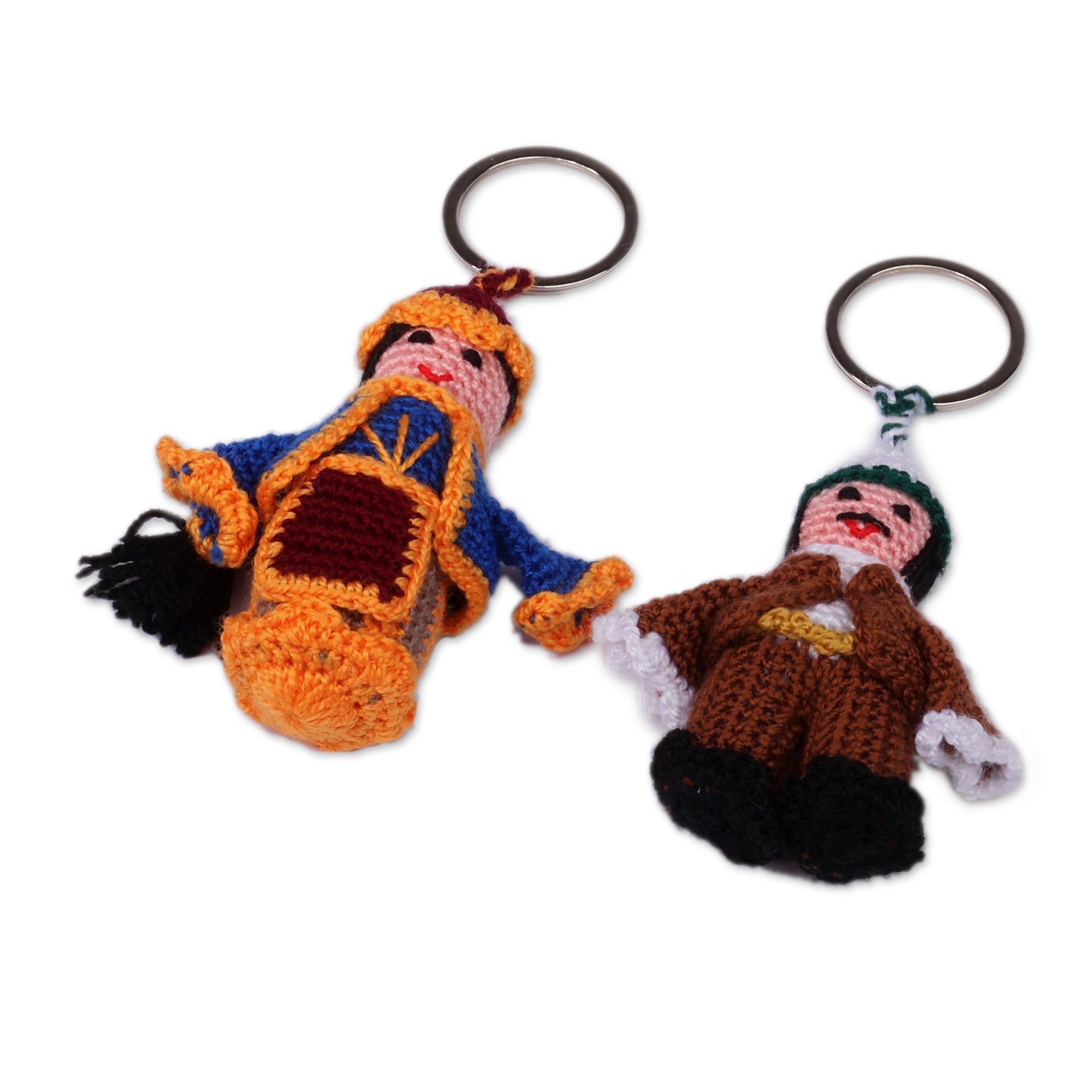 Set of 2 Kars Heritage-Themed Crocheted Cotton Keychains - Kars Duo